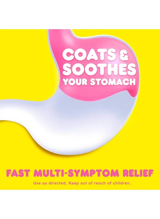 Pepto Bismol Liquid for Nausea, Heartburn, Indigestion, Upset Stomach, and Diarrhea - Fast Relief for 5 Symptoms, Original Flavor, 8 oz - Image 3