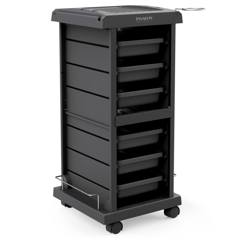 TASALON TASALON Salon Trolley  Space Saving Rolling Cart for Extra Storage  6Tray Multipurpose Salon Cart  Tattoo Tray 