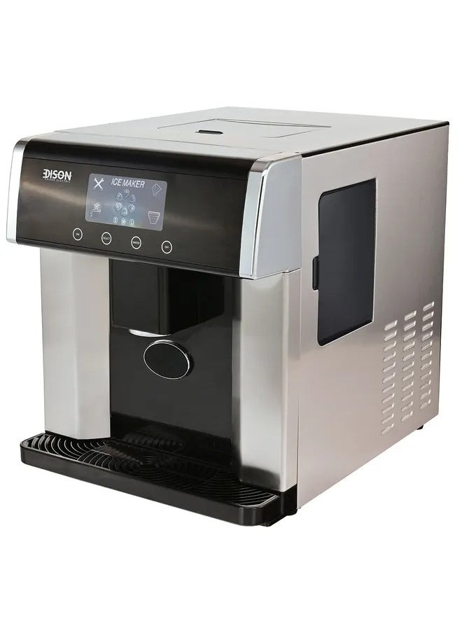 EDISON Edison Ice Maker And Water Dispenser, 1.8 Liter - Black Silver  - Image 2
