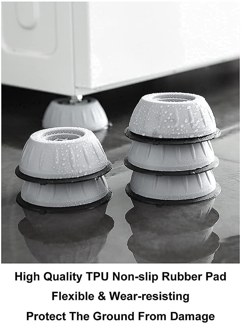 Magical Anti Vibration Pads for Washing Machine with Suction Cup for Washing Machines Fridge Dryer Levelling Feet Anti-Walk, Anti-Skid,Anti-Vibration and Noise Cancellation (4 Pack) (10 cm x 15 cm)  - Image 5