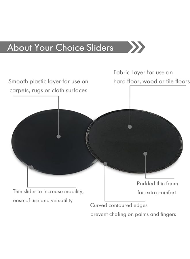 Arabest Core Sliders For Working Out Arab Dual Sided Exercise Gliding Discs Used On Carpet Or Hard Floors Strength Slides For Ab Workout And Full Body Workout (Rose Red) - Image 2