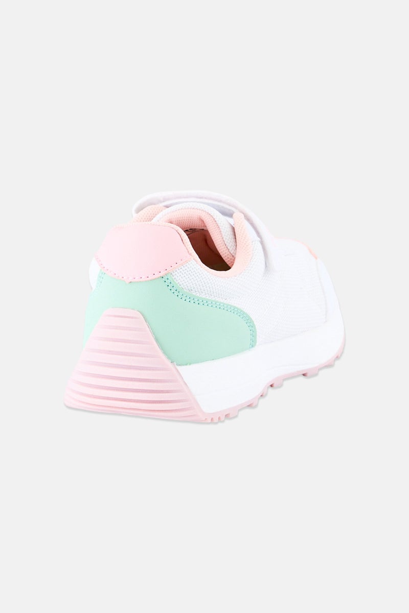 RBX Kids Girl Velcro Closure Running Shoes, Multicolor - Image 2