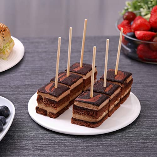 NadaKin 200 PCS Bamboo Skewers, 6 Inch Food Sticks for Appetizers, Fruit, Grilling Kebabs, Cocktail Picks for Drinks, Toothpicks Natural, Kitchen Gadget - Image 4