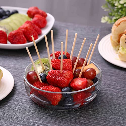 NadaKin 200 PCS Bamboo Skewers, 6 Inch Food Sticks for Appetizers, Fruit, Grilling Kebabs, Cocktail Picks for Drinks, Toothpicks Natural, Kitchen Gadget - Image 5