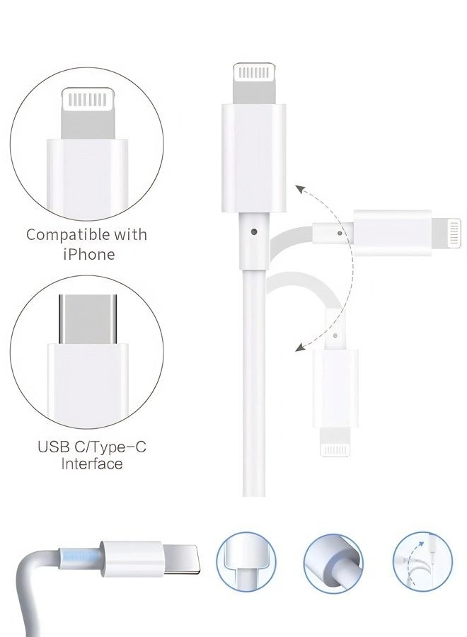 This best-selling USB-C to Lightning data cable is a 1-meter fast charging cable suitable for iPhone 11-14/iPad, etc., and compatible with various scenarios such as home/car/office. - Image 3