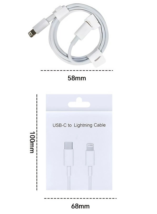 This best-selling USB-C to Lightning data cable is a 1-meter fast charging cable suitable for iPhone 11-14/iPad, etc., and compatible with various scenarios such as home/car/office. - Image 2