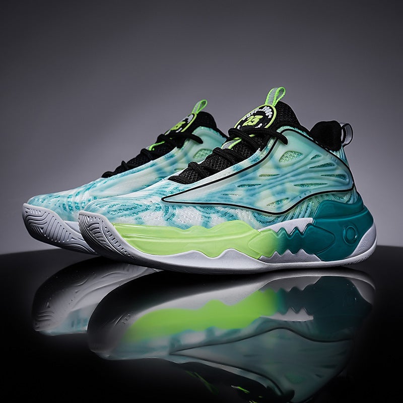 Basketball Shoes Male Students Group Training Competition Shoes Trendy Street Luminous Practical Sneakers Inner Line Sneaker - Image 3