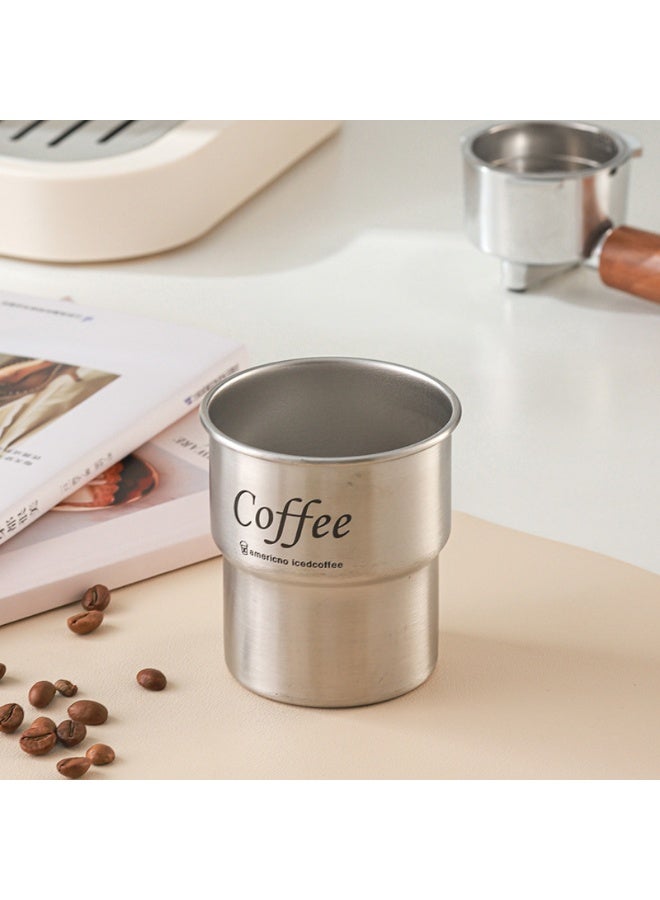 304 Stainless Steel Cold Drink Mug, Portable Coffee Mug for Hot and Cold Drinks, Includes Straw and Heat Resistant Lid for Home and Outdoor Camping (Silver, 300ml)  - Image 5
