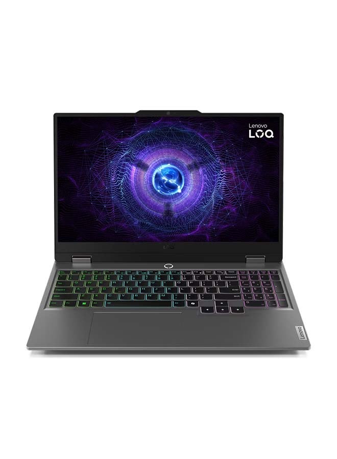 Lenovo LOQ 15IRX9 15.6-Inch Display, Core i7-13650HX Processor/16GB RAM/512GB SSD/6GB Nvidia GeForce RTX 4050 Graphics/Windows 11 Home English/Arabic Luna Grey - Image 1
