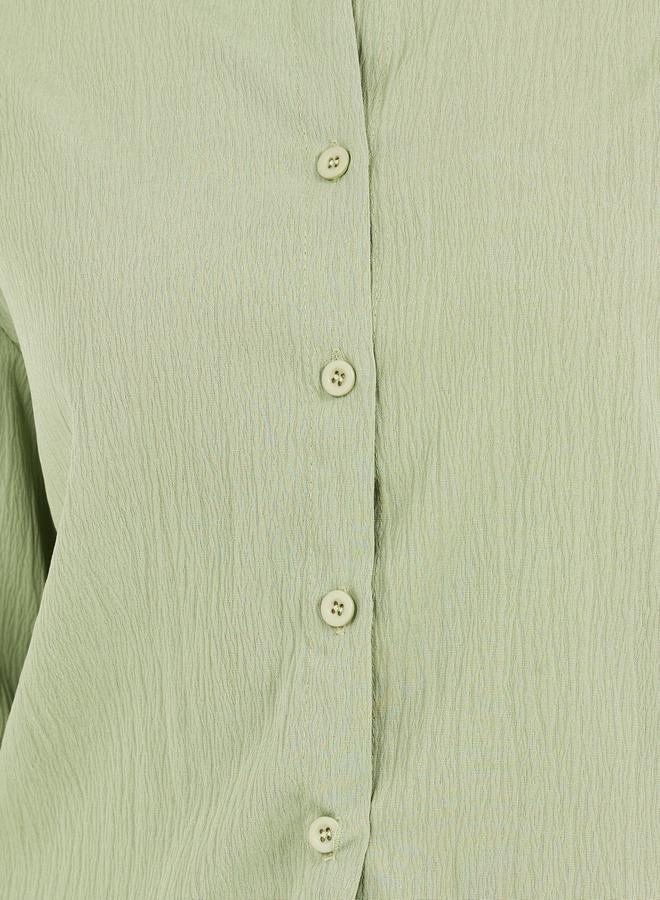 Styli Textured Long Sleeve Oversized Shirt - Image 4