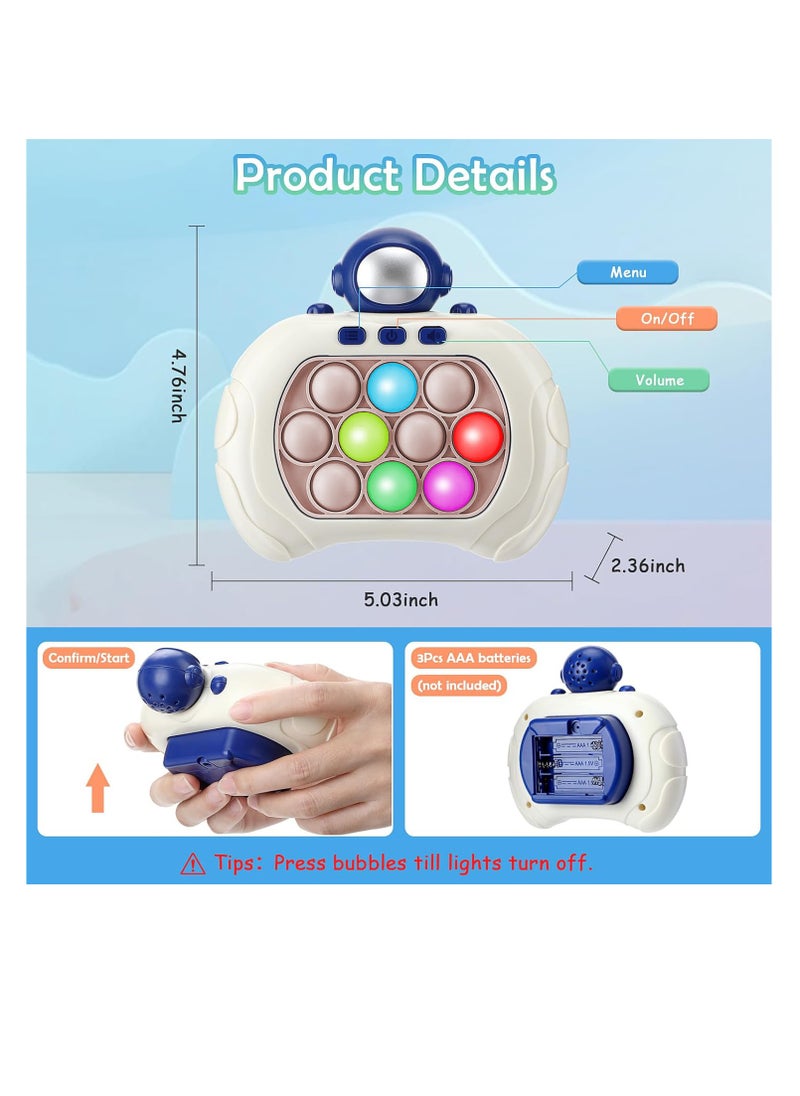 Generic - Electronic Quick Push Light Up Pop Game Fidget Toys for Adults and Kids with Puzzle Game Machine Push Pop Bubble Fidget Sensory Toy Birthday Gifts - Image 1