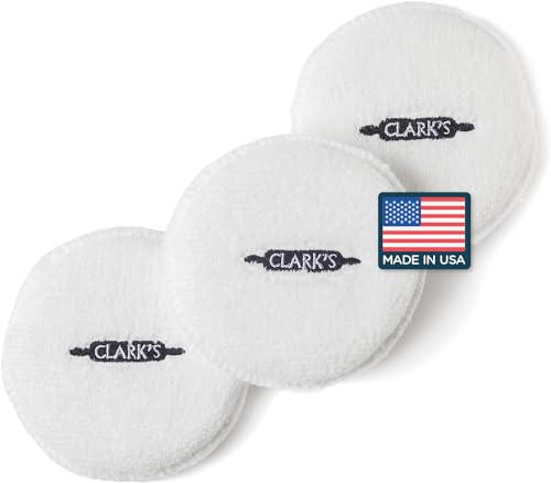 Clark's CLARKS Buffing Pads for Cutting Boards 3 Pack  Finishing Pads for Applying and Buffing Wax on Wood Surfaces Boards and Countertops  Cutting Board Oil or Wax Applicator Pad  35in Diameter