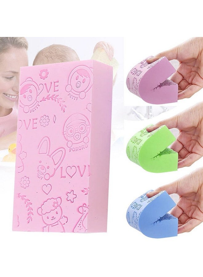 NGEL Soft Exfoliating Sponge, Dead Skin Remover Sponge For Body, Face Scrubber for Women and Men, Bath Sponge For Shower(Multicolor)-Pack Of 1 - Image 5