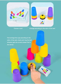 GROIC Cup Stacking Battle, Cup Stacking Game, Fast Stacking Cup Set, Speed Training Game, Children's Competitive Game Set, Logical Thinking Exercise, Educational Early Education Toys  - Image 3