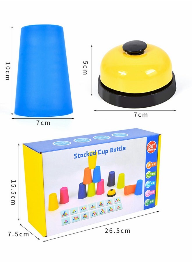 GROIC - Cup Stacking Battle, Cup Stacking Game, Fast Stacking Cup Set, Speed Training Game, Children's Competitive Game Set, Logical Thinking Exercise, Educational Early Education Toys - Image 1