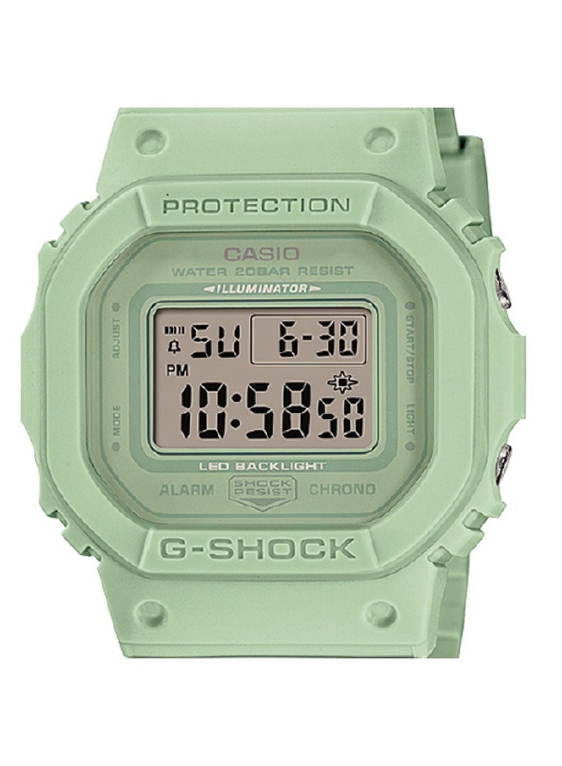 كاسيو ساعة كاسيو للنساء جي شوك، تصميم رقمي أنحف وصغير الحجم، مينا شفاف، سوار من الراتنج GMD-S5600BA-3DR - Image 4