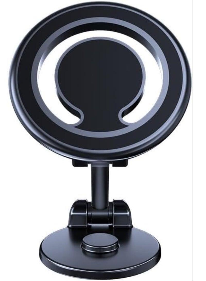 TIGER Alloy Folding Magnetic Phone Holder for Car 2023 Magnetic Phone Mount for Car [44 Strong Magnets] 360° Rotation Magnetic Universal Dashboard Cell Phone Holder Car Mount - Image 1