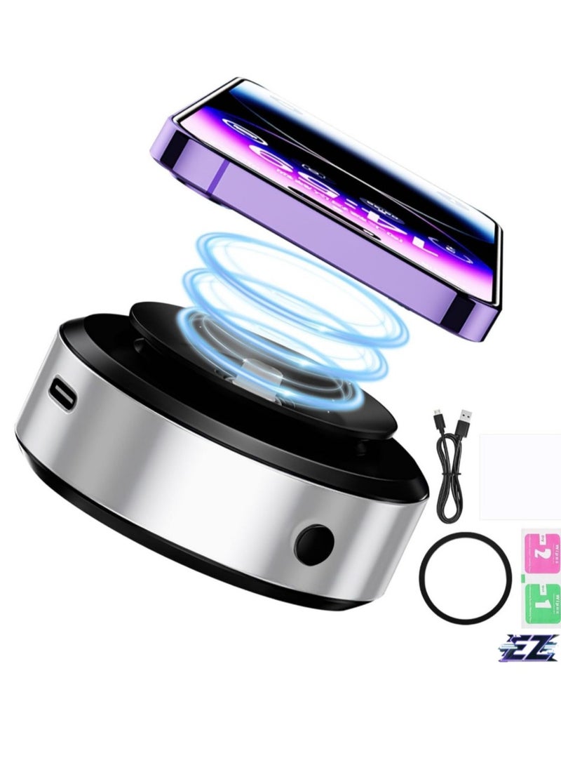 ELTRAZONE "Vacuum Magnetic Suction Cup Phone Mount – 360° Rotation Magnetic Car Holder, Adjustable Windshield & Dashboard Mount (Silver)" - Image 1