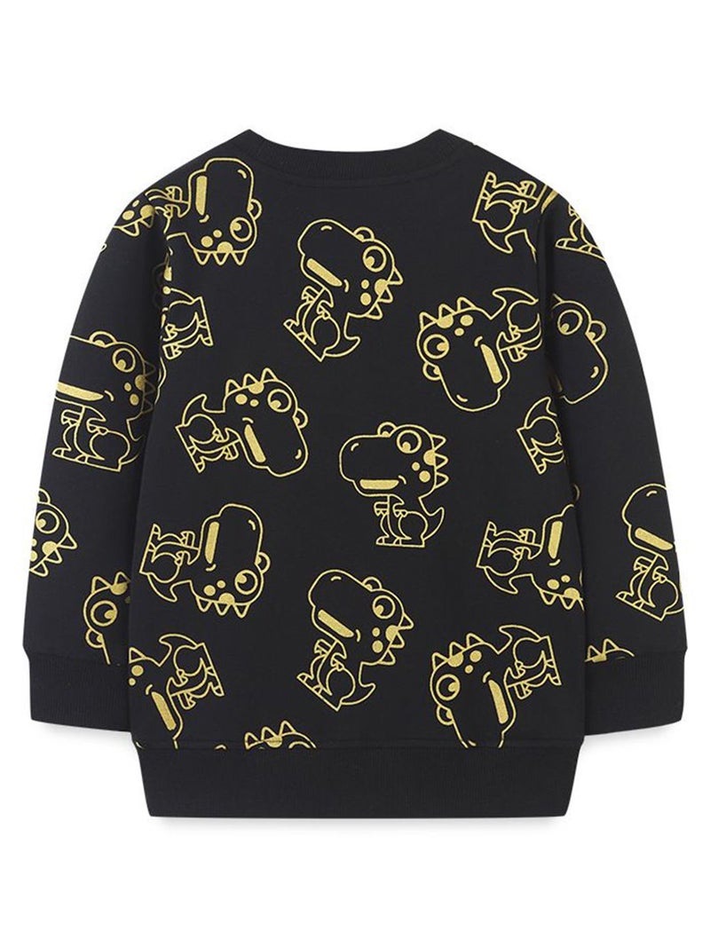 YUNIQEE Black Graphic Print Sweatshirt - Image 2