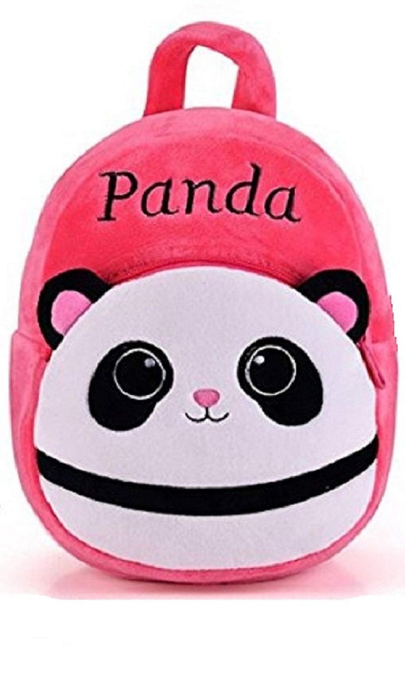 blue tree Kid's Soft Velvet Cartoon School Plush Backpack,Mini Bag,Travel Bag for Baby Boy/Girl (Blue Panda & New Pink Panda) - Image 3