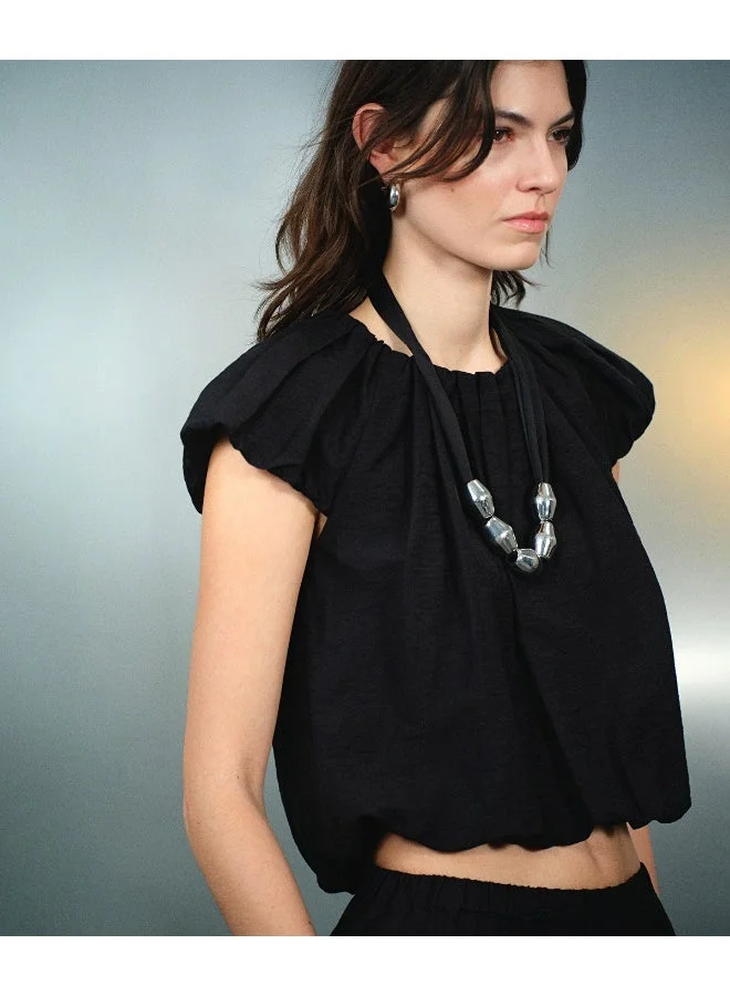 إبيكيول Balloon Sleeve Blouse