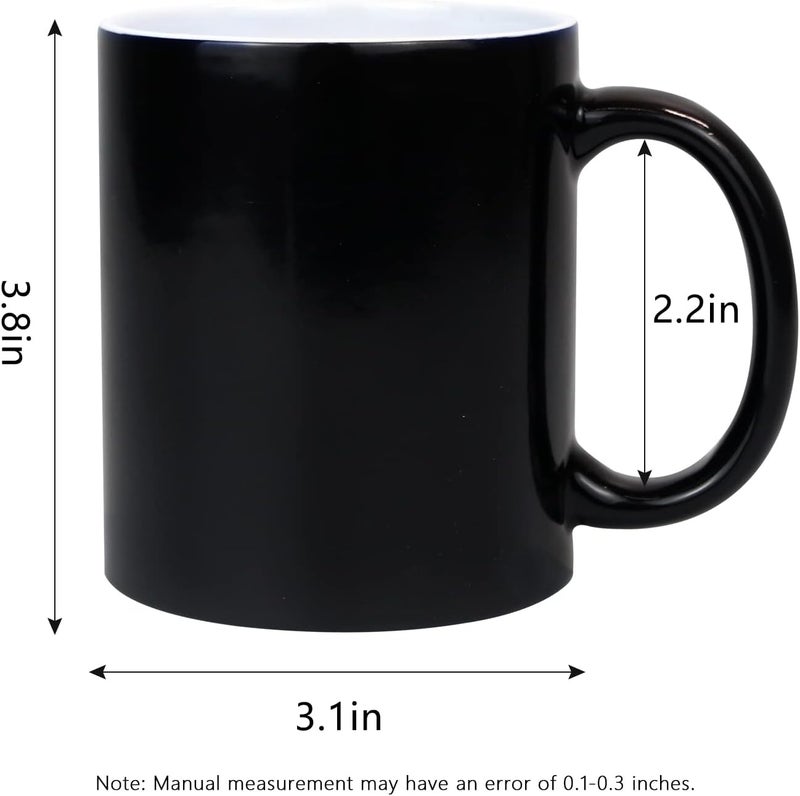 MAIKESUB 11oz Color Changing Mugs Sublimation Ceramic Coffee Mugs Set of 6 Pcs Mugs Porcelain Espresso CupsMagic Mugs DIY for Coffee Soup Tea Milk Latte Hot Cocoa etc - Image 2
