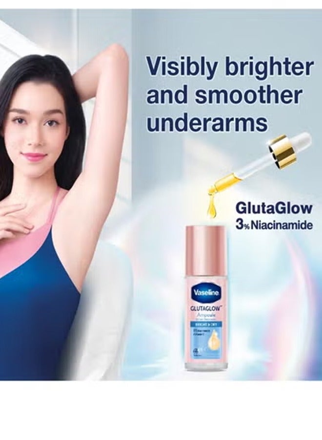 Vaseline Glutaglow Bright & Dry Ampoule Serum Deodorant - 45ml - Image 3