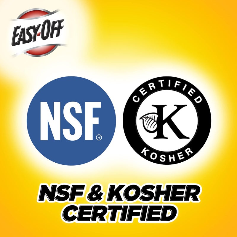 Easy Off Heavy Duty Oven Cleaner, Destroys Tough Burnt on Food and Grease, Lemon Scent, 14.5 oz Can - Image 5