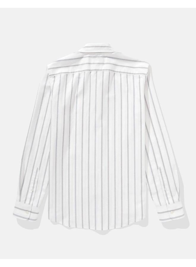 امريكان ايجل قميص أكسفورد بأزرار مخطط يومي - Image 2