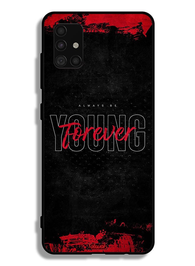 Tolwak Samsung Galaxy A51 4G Protective Case Cover Forever Young - Image 1