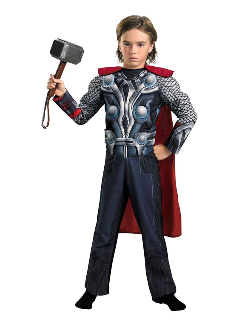 اليشمك Avenger Thor Costume With Hammer 4 - 7 Years - Image 1