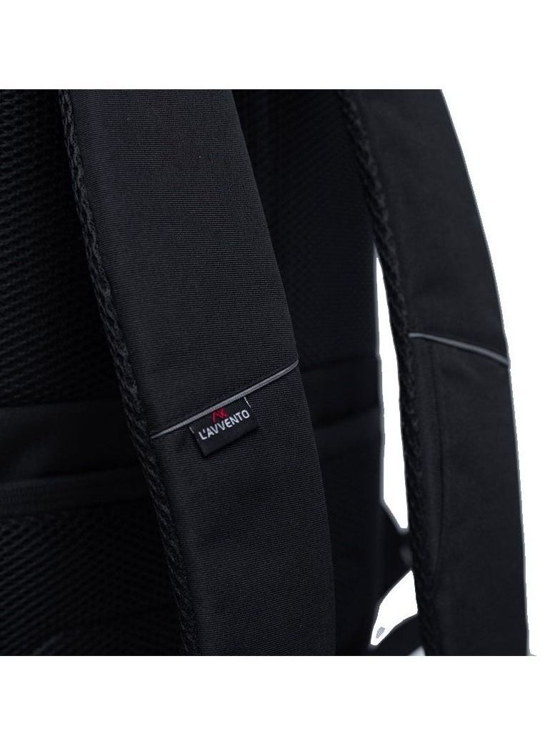L'avvento - L'AVVENTO BG57B Laptop Backpack fits up to 15.6" - Black - Image 1
