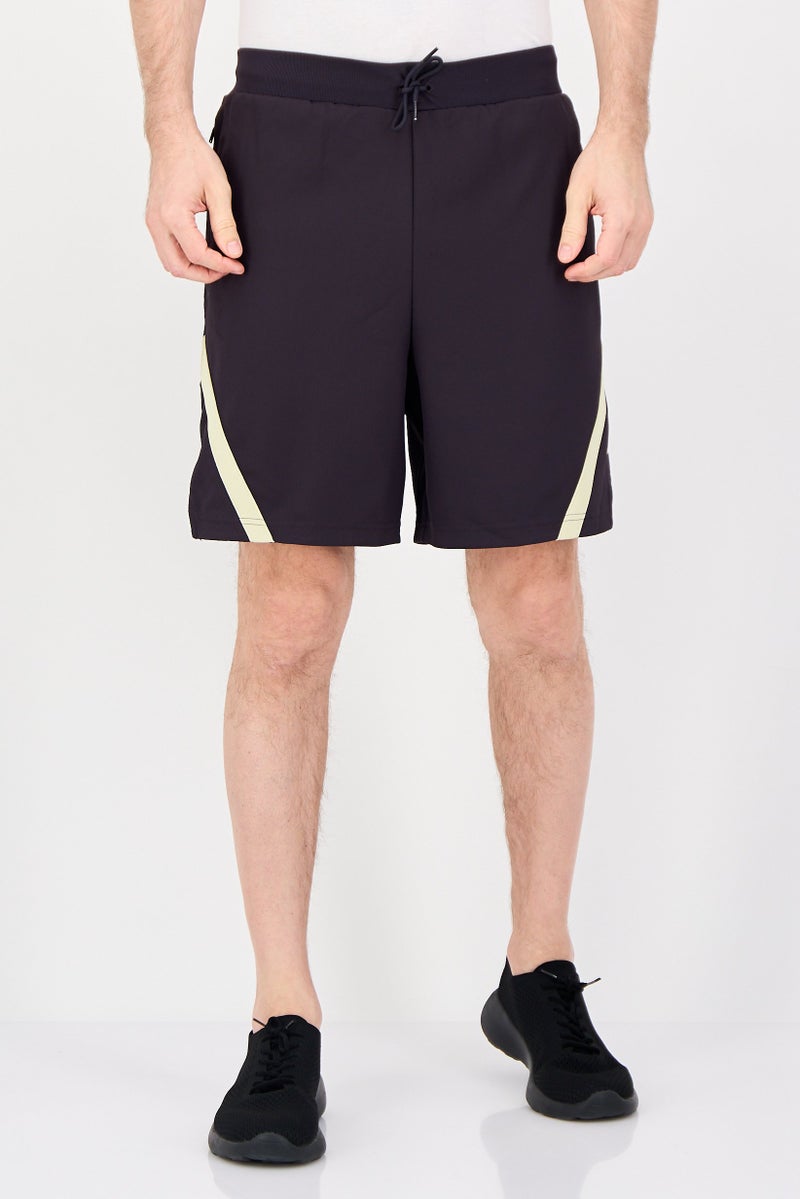 Adidas Men Sportswear Fit Drawstring 7 Inseam Basketball Shorts, Dark Purple - Image 1