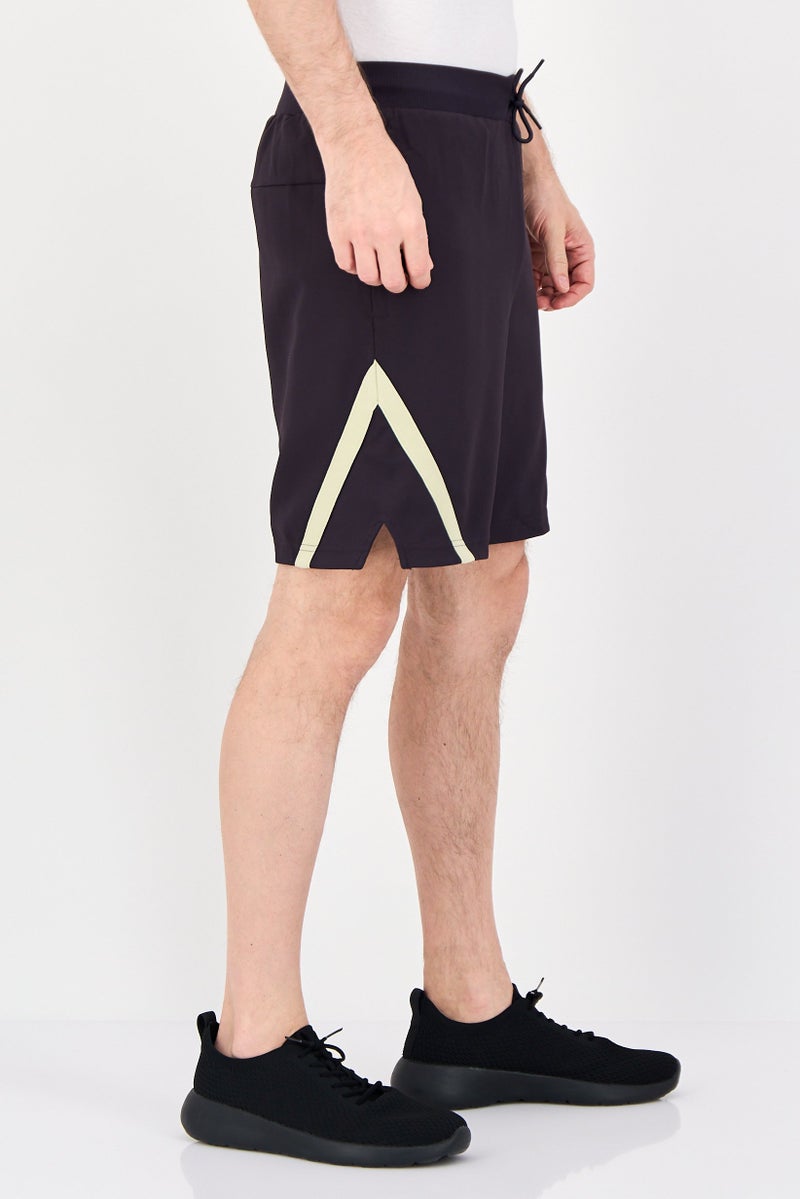 Adidas Men Sportswear Fit Drawstring 7 Inseam Basketball Shorts, Dark Purple - Image 2