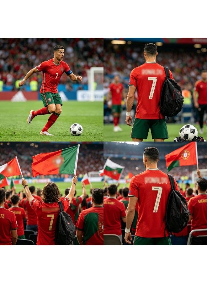 HOMESTAR Adults Football Jersey Set, New Ronaldo Jersey 7 With Socks Football Uniform Set – Portugal 7 Jersey Football Shirt, Adults Soccer Shirt Sportswear Set, Ideal For Fans and Players, Size Parameters For Men Women Youth - Image 5