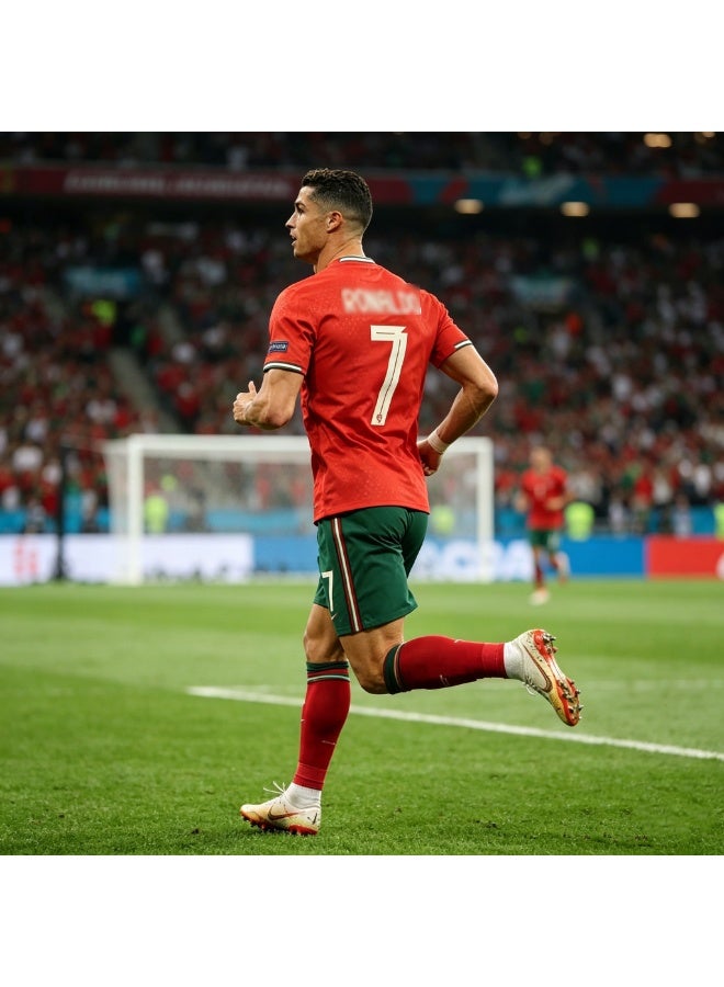 HOMESTAR Adults Football Jersey Set, New Ronaldo Jersey 7 With Socks Football Uniform Set – Portugal 7 Jersey Football Shirt, Adults Soccer Shirt Sportswear Set, Ideal For Fans and Players, Size Parameters For Men Women Youth - Image 4
