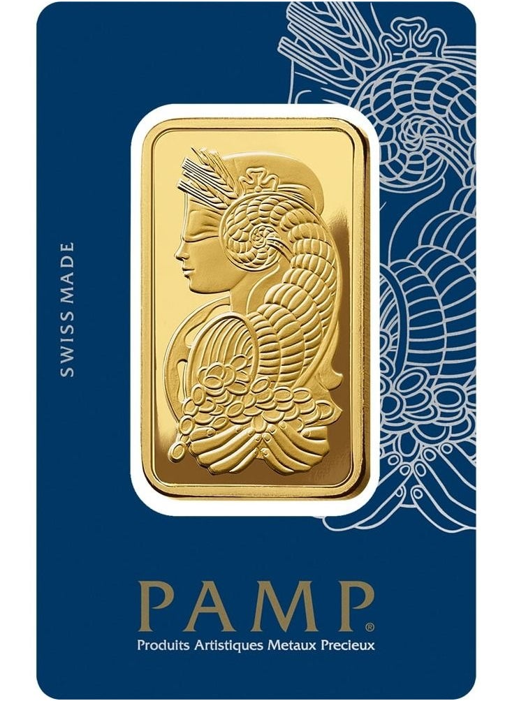 PAMP - Swiss Made 24K(999.9) Pamp 100g Gold Bar - Image 1