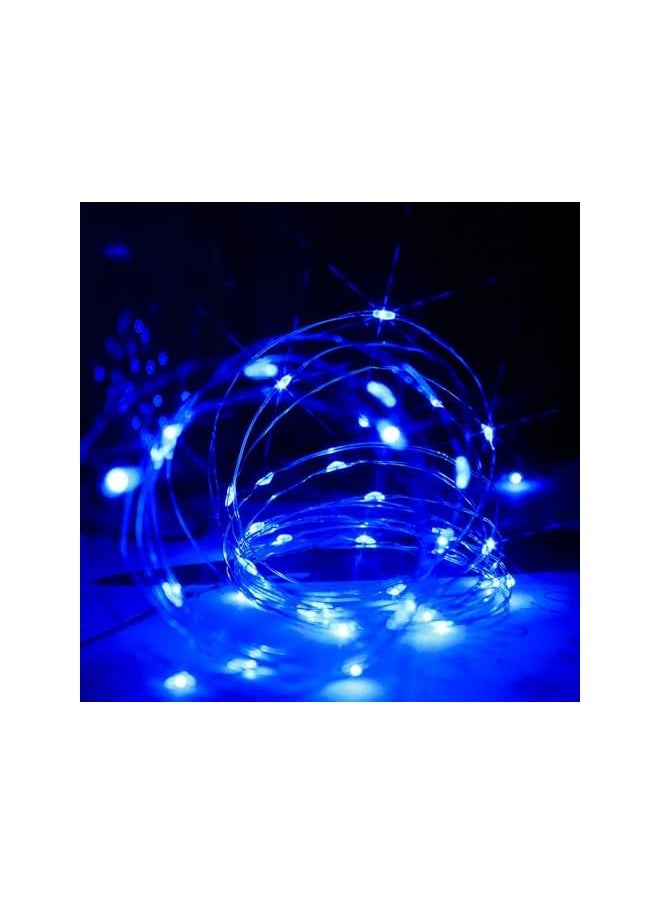 The Bros Fairy Lights Battery Operated String Lights 12 Pack 7 Feet 20 Led Waterproof Christmas Lights Silver Wire Firefly Starry Moon Lights for Bedroom DIY Party Wedding Patio Christmas (Blue)  - Image 3