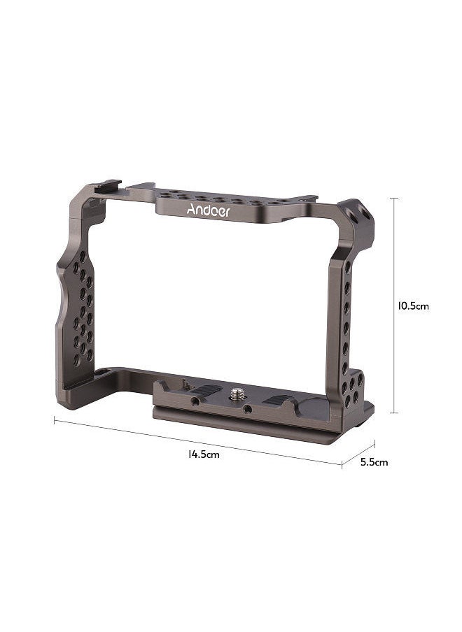 ANDOER - Andoer Aluminum Alloy Camera Cage Video Rig Replacement for Sony A7R III/ A7 II/ A7III - Image 1