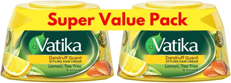 Vatika Naturals Dandruff Guard Styling Hair Cream - Super Value Pack - Image 1