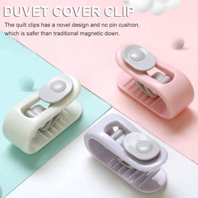 12-piece quilt cover clip holder, duvet cover clip, bed sheet clip, blanket quilt clip button, down quilt clip clip, bedding accessories 12PcsPink - Image 2