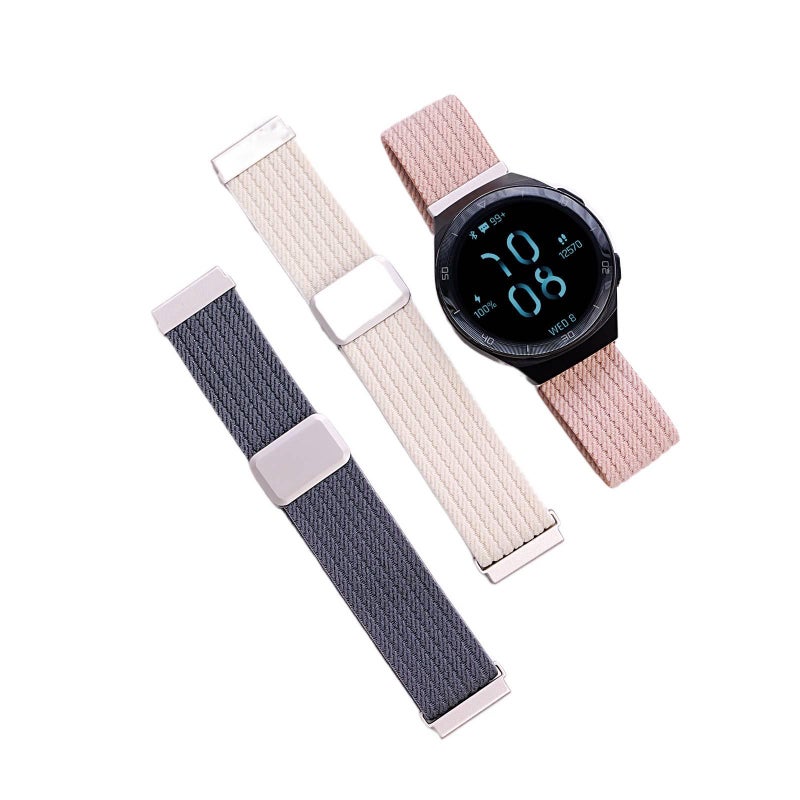 AD سوار ساعة ذكية سوار نايلون حلقي متوافق مع Apple Watch / SE بملاءمة قابلة للتعديل وحزام بديل للاستخدام اليومي باللون أخضر قابل للتعديل باللون الأخضر - Image 3