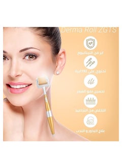 ZGTS Micro Needle Derma Roller Gold/Silver 0.75mm  - Image 3