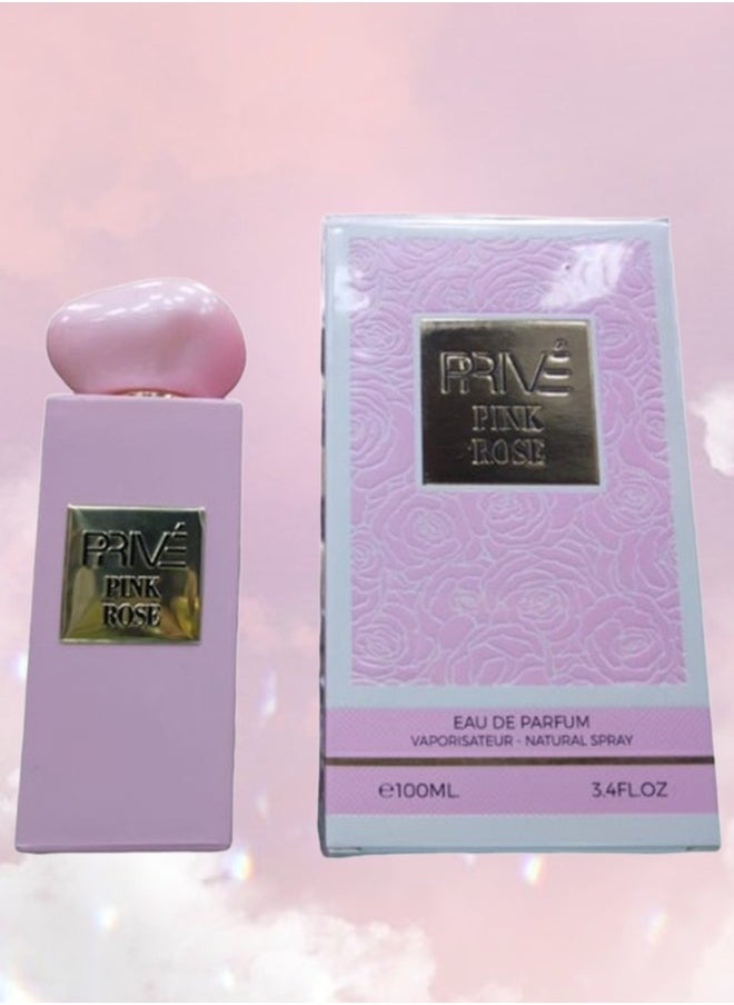 PRIVE - 10 Pieces Prive Pink Rose Perfume 100ml EDP - Image 1