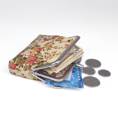 Sanxiner Cute Floral Buckle Coin Purses Vintage Pouch Kiss-lock Change Purse Wallets - Image 4