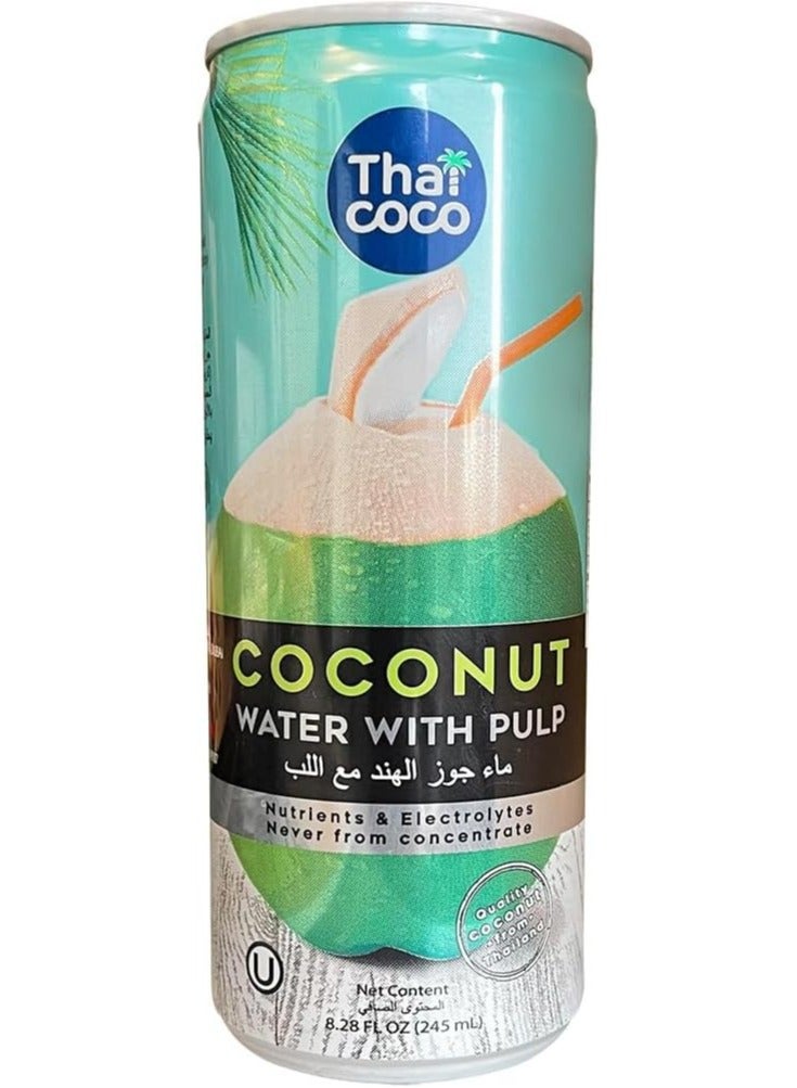 Thai Coco Coconut Water with Pulp 245ml