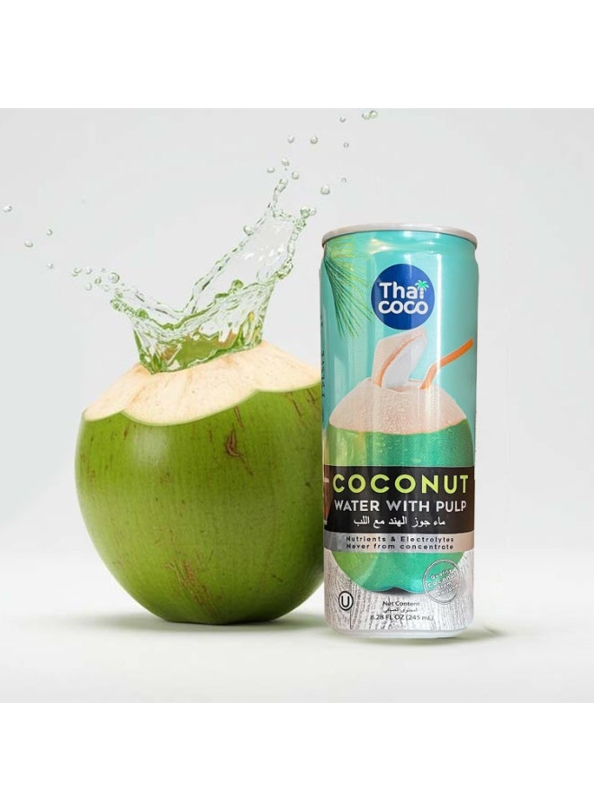Thai Coco Coconut Water with Pulp 245ml - Image 2