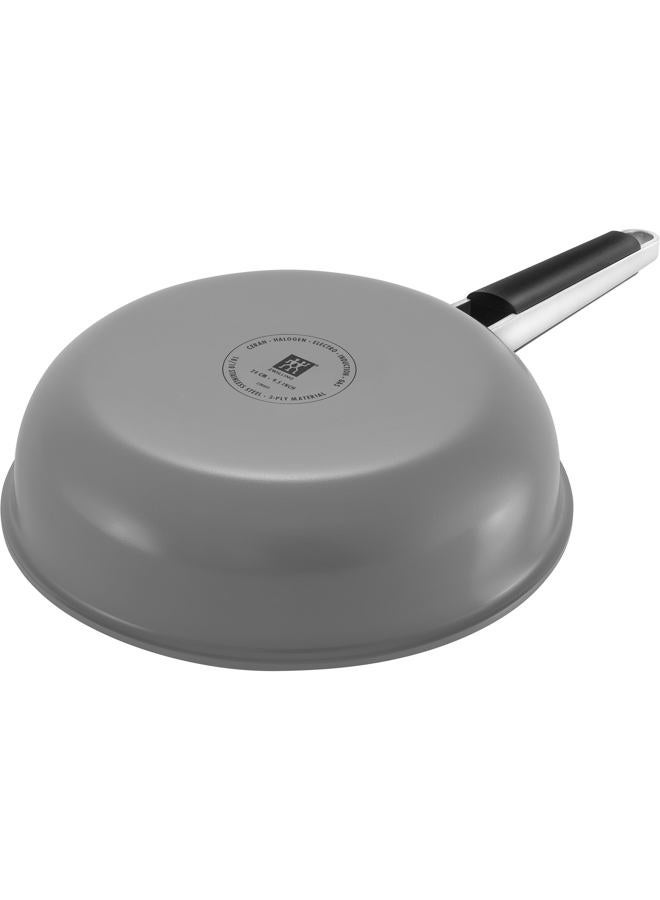 Zwilling Pure 9.5-inch Stainless Steel Ceramic Nonstick Fry Pan, Grey - Image 2