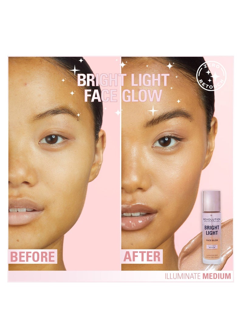 Makeup Revolution Bright Light Face Glow Illuminate Medium - pzsku/ZB09FDBFE157D2BE1A98BZ/45/_/1717145623/e82dfd26-7aca-4c90-b134-98471f12ee71