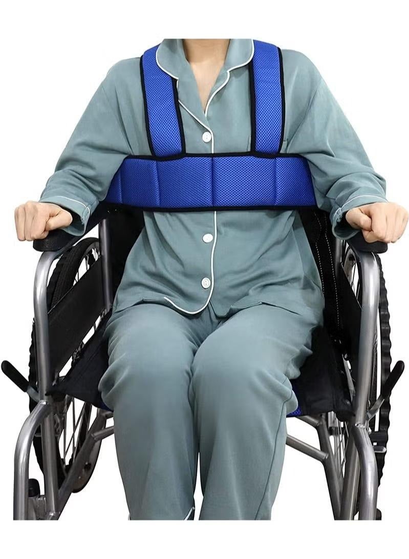 XiuWoo Wheelchair Safety Belt Torso Support Vest, Adjustable Whole Body Safety Belt to Prevent Tilting or Falling, Suitable for Wheelchair Restraint Belts for Patients, The Elderly and The Disabled  - Image 1